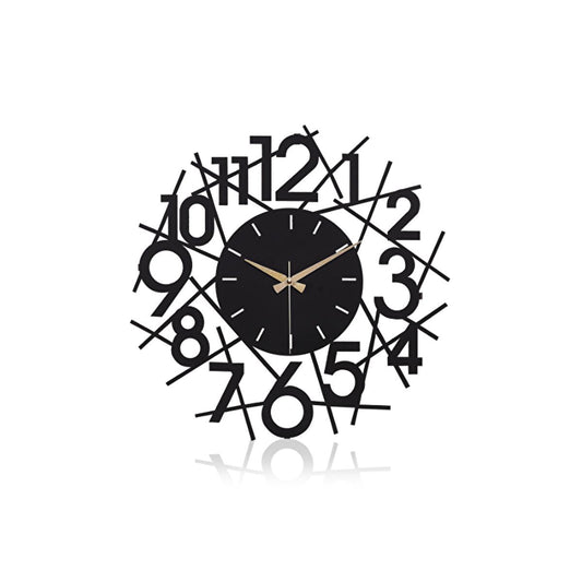 Muyika 41x41cm Modern Metal Silent Wall Clock - Large Decorative Timepiece for HomeTorqelo.com