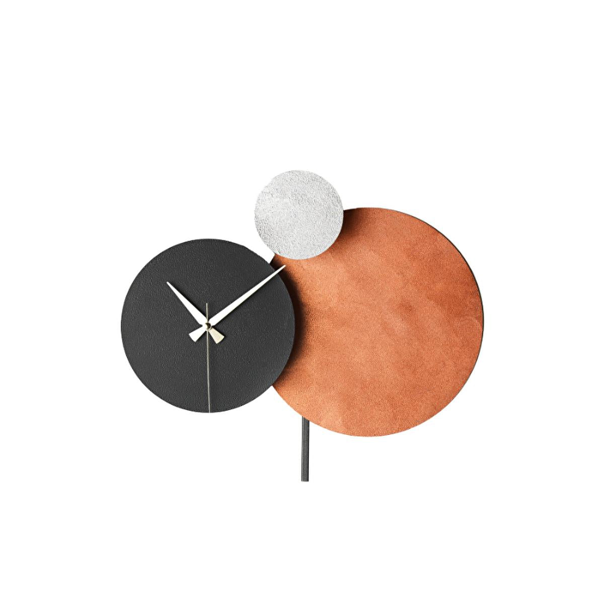 Muyika Handmade Metal Wall Clock - Silent Mechanism, Custom Painted, 18.90 x 17.32 inches by Beauty Care Bag