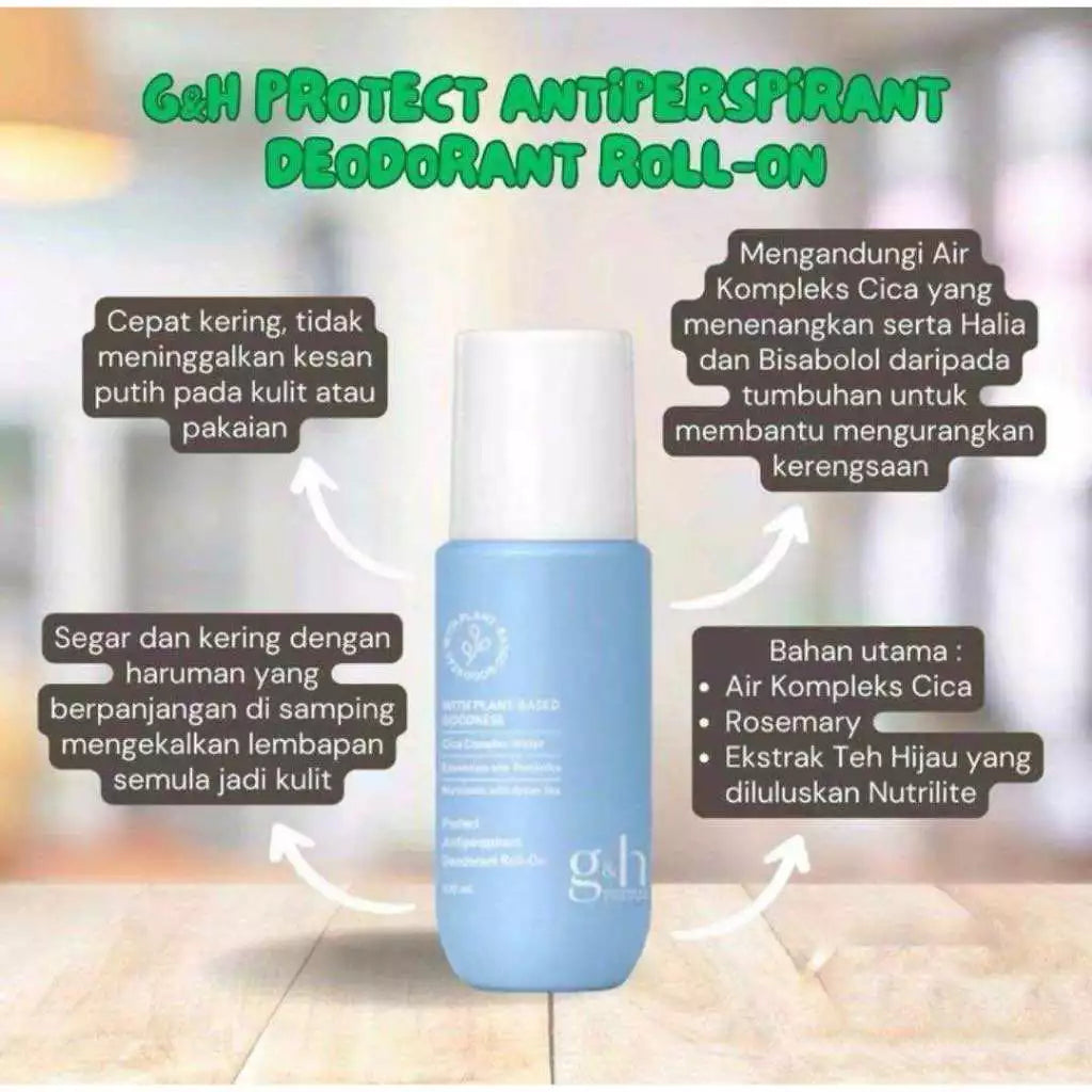 Three G&H Protect+ deodorant and anti-perspirant roll-ons, 100 ml each, view 7