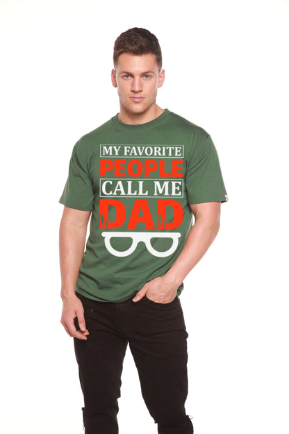 My Favorite People Call Me Dad men's bamboo graphic T-shirt – view 7