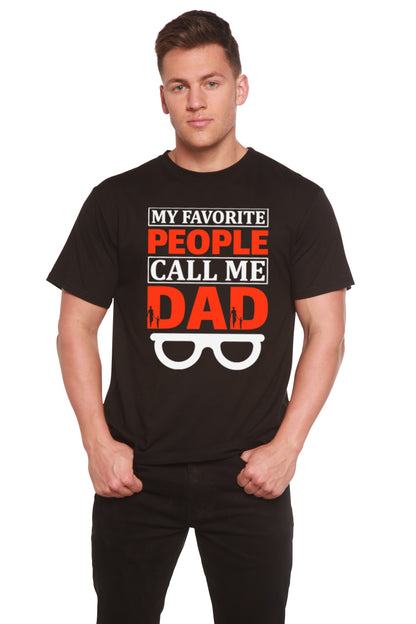 My Favorite People Call Me Dad men's bamboo graphic T-shirt – view 4