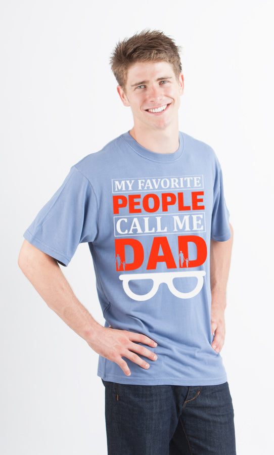 My Favorite People Call Me Dad men's bamboo graphic T-shirt – view 8
