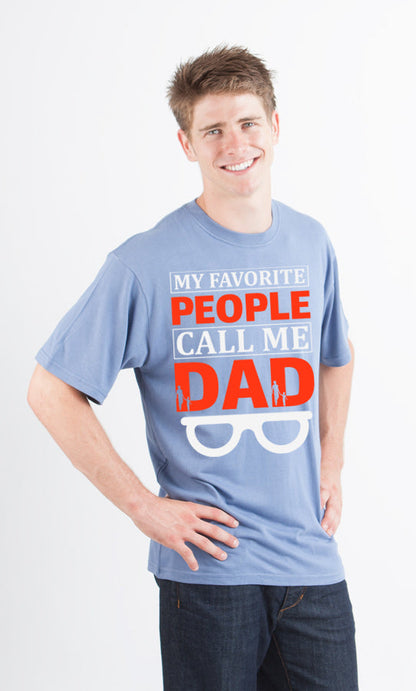 My Favorite People Call Me Dad men's bamboo graphic T-shirt – view 8
