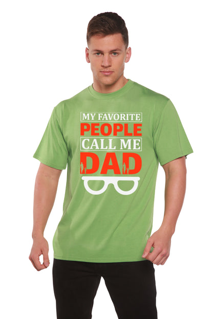 My Favorite People Call Me Dad men's bamboo graphic T-shirt – view 6