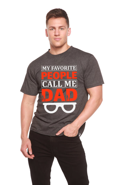My Favorite People Call Me Dad men's bamboo graphic T-shirt – view 5