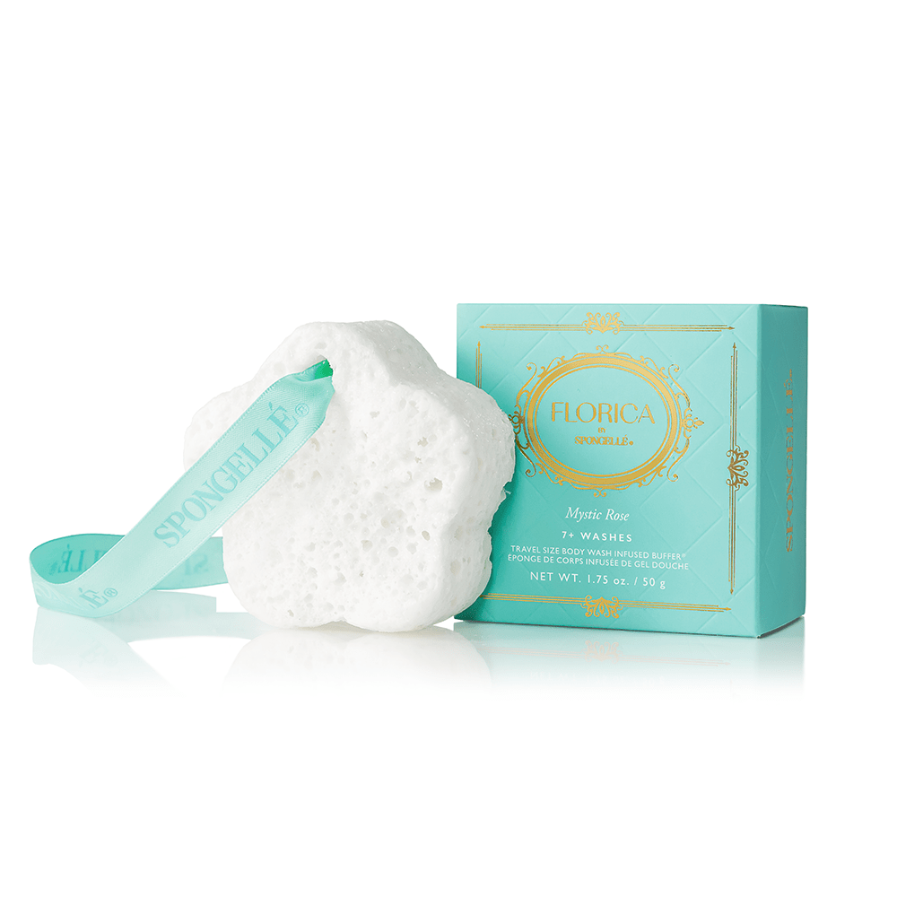 Mystic Rose Spongette | FloricaBody Wash Infused BufferTorqelo.com