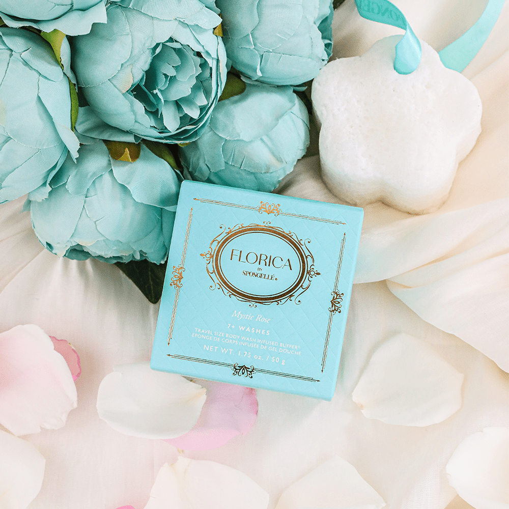 Mystic Rose Spongette | FloricaBody Wash Infused BufferTorqelo.com