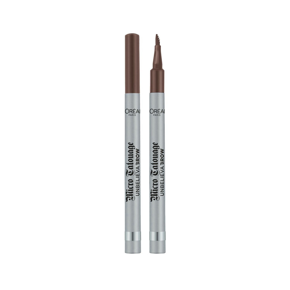 L'Oreal Paris Unbelieva Brow Micro Tatouage Eyebrow Pencil - 108 Dark Brunette, Precise & Natural-Looking Eyebrow Shaping by Beauty Care Bag