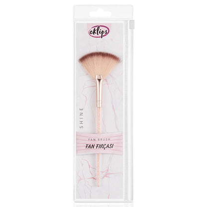 Eklips Pro Shine Fan Brush for Highlighting by Beauty Care Bag