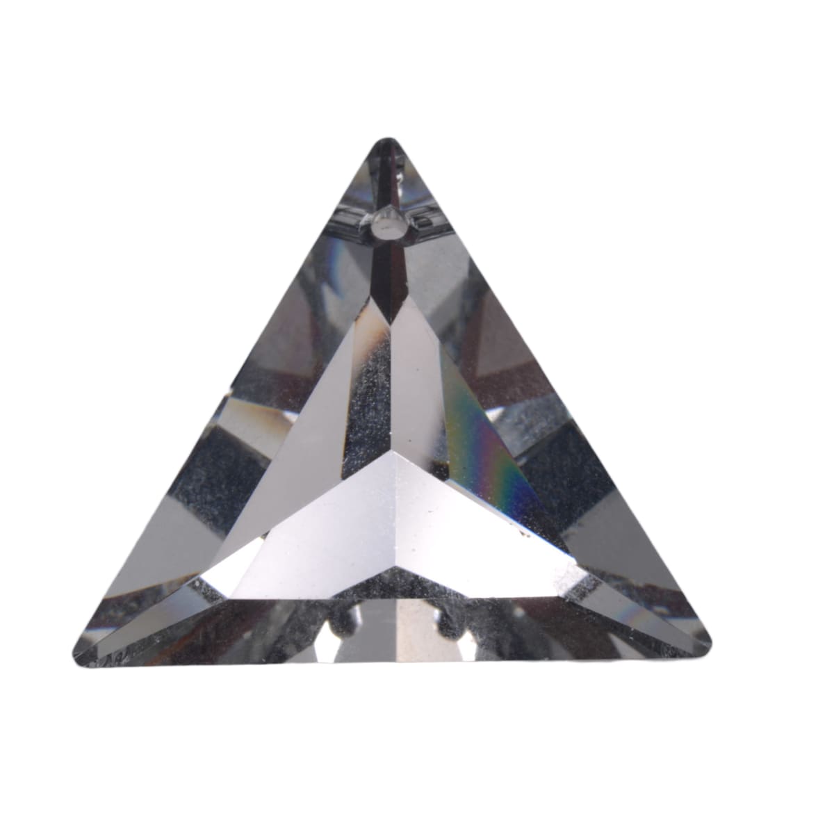 Swarovski Crystal 6209 30mm Triangle Pendant - Comet Argent Light by Continental Bead Suppliers