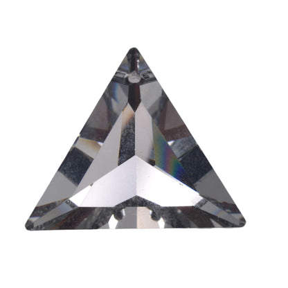 Swarovski Crystal 6209 30mm Triangle Pendant - Comet Argent Light by Continental Bead Suppliers