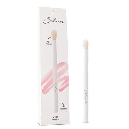 Soho N.Y.C. Vegan Tapered Blending Makeup Brush - Precise Contouring, Cruelty-Free, Sustainable Eye Brush by Beauty Care Bag
