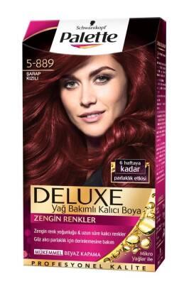 Palette Deluxe Wine Red Hair Dye 5-889 _arap Kõzõlõ - Rich Red Hair Color by Beauty Care Bag
