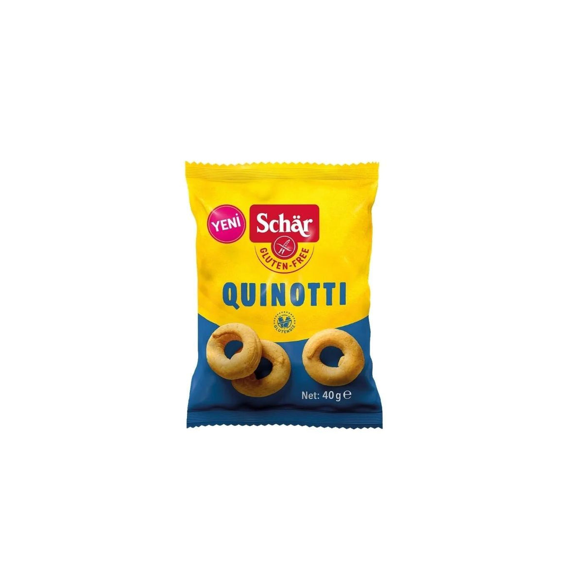 Schär Quinotti Gluten-Free Quinoa Ring Crackers 40g by Beauty Care Bag