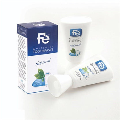 Fe Natural Toothpaste for Sensitive Teeth - 90g, Fluoride, Whitening & Tartar Control by Beauty Care Bag
