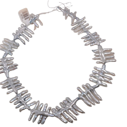 Freshwater Light Blue Tally Pearl Strand 15in by Continental Bead Suppliers