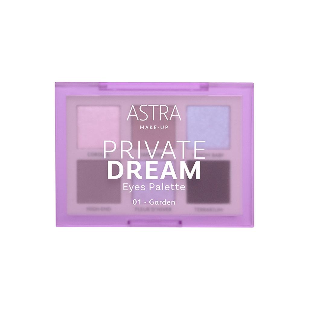 Astra Private Dream 6-Color Eyeshadow Palette 01 Garden by Beauty Care Bag