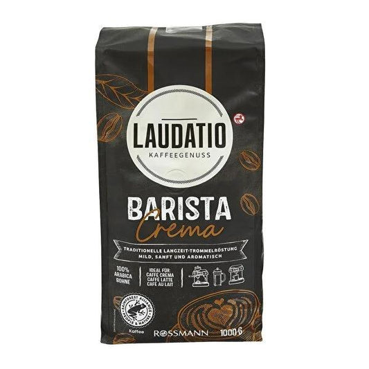 Laudatio Whole Coffee Beans - 100% Arabica, Traditional Drum Roasting, Smooth Flavor for Espresso, Crema, and Lattes by Beauty Care Bag