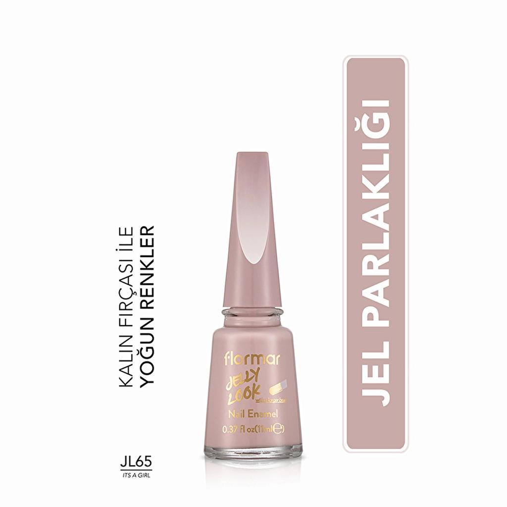 Flormar Jelly Look High-Shine Gel Effect Nail Polish 11ml by Beauty Care Bag