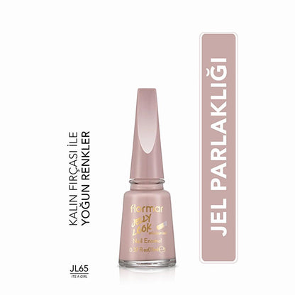 Flormar Jelly Look High-Shine Gel Effect Nail Polish 11ml by Beauty Care Bag