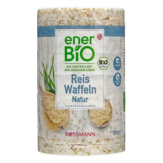 Enerbio Organic Popped Rice - Healthy Vegan Gluten-Free Snack, 100g by Beauty Care Bag