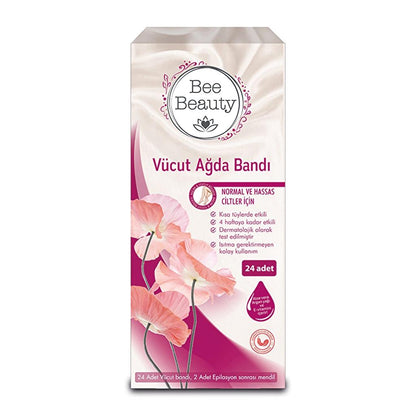 Bee Beauty Body Wax Strips for Smooth Skin 24-Count by Beauty Care Bag