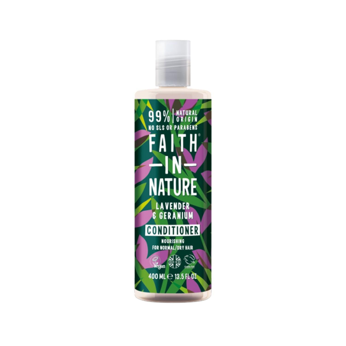 Faith In Nature Lavender & Geranium Moisturizing Hair Cream - Soothing Treatment for Normal to Dry Hair, 13.53 fl oz by Beauty Care Bag