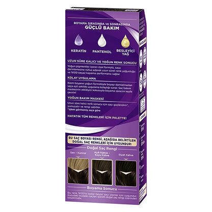 Palette hair dye in 3-0 Dark Brown with keratin