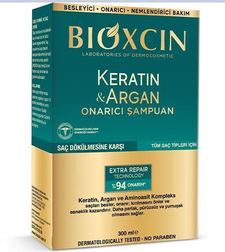 Bioxcin keratin and argan repair shampoo, 300ml