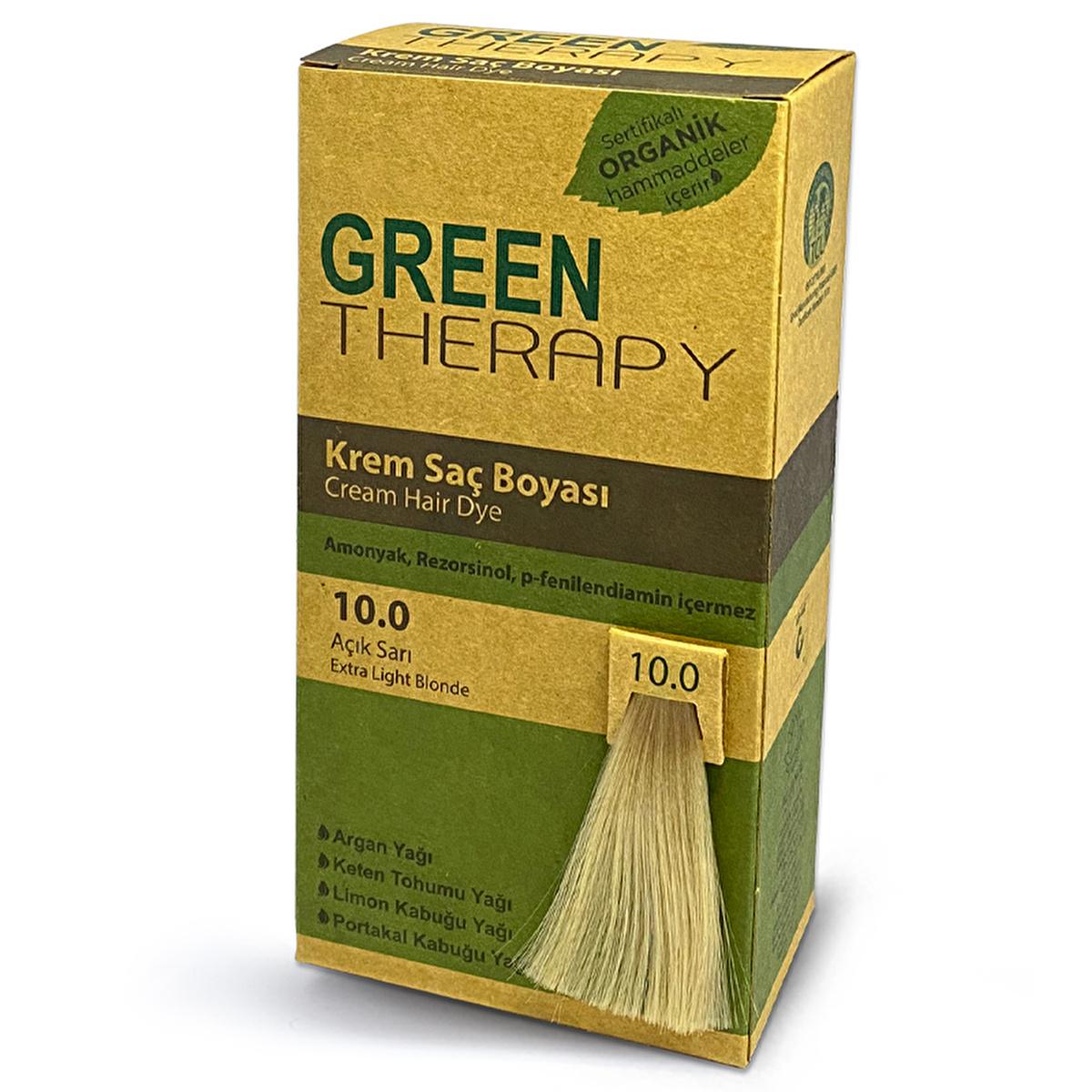 Green Therapy Ammonia-Free Hair Dye - Natural Hair Color with Argan Oil by Beauty Care Bag