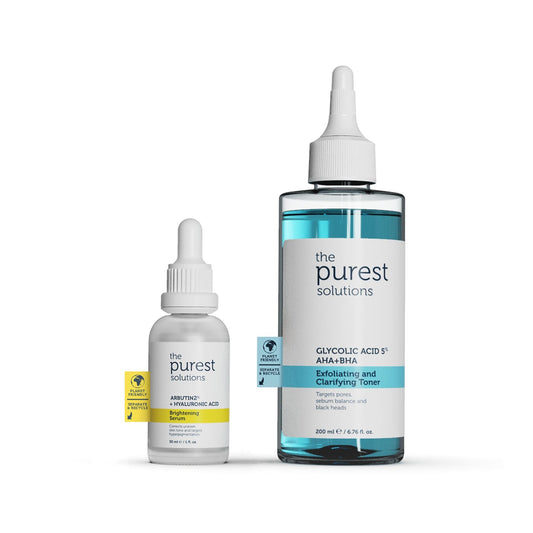The Purest Solutions Skincare Set - Dark Spot Treatment & Pore Minimizer for Hyperpigmentation by Beauty Care Bag