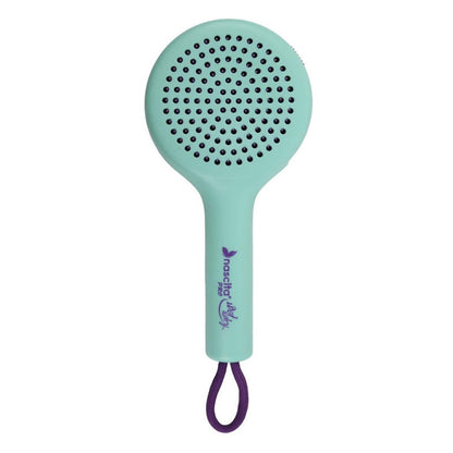 Nascita Retractable Hair Brush with Built-In Mirror Green by Beauty Care Bag