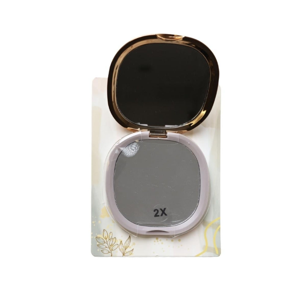 Nascita Portable Pocket Mirror in Pink 9cm by Beauty Care Bag