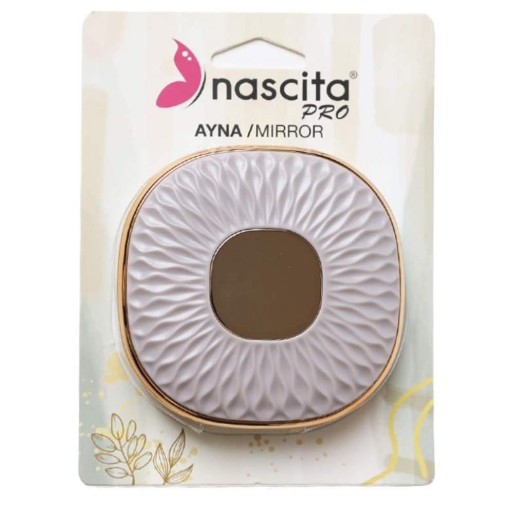Nascita Portable Pocket Mirror in Pink 9cm by Beauty Care Bag
