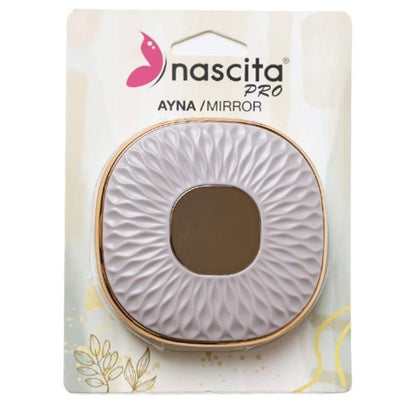 Nascita Portable Pocket Mirror in Pink 9cm by Beauty Care Bag