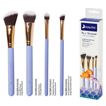 Nascita Be a Mermaid Daily Makeup Brush Set - 4 PiecesMakeupTorqelo.com