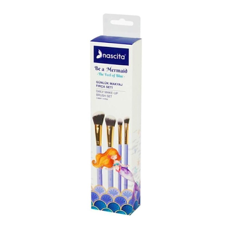 Nascita Be a Mermaid Daily Makeup Brush Set - 4 PiecesMakeupTorqelo.com