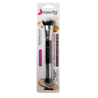 Nascita Dual-Ended Angled Foundation & Concealer Brush by Beauty Care Bag