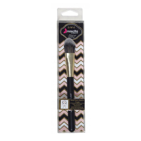 Nascita 0121 Wide Concealer & Foundation Brush for Liquid Makeup by Beauty Care Bag