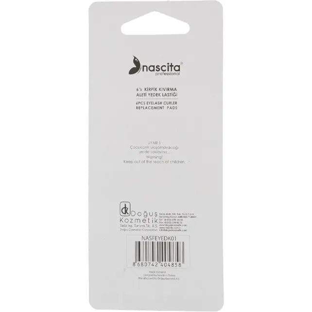 Nascita Eyelash Curler Replacement Pads White 6-Pack by Beauty Care Bag