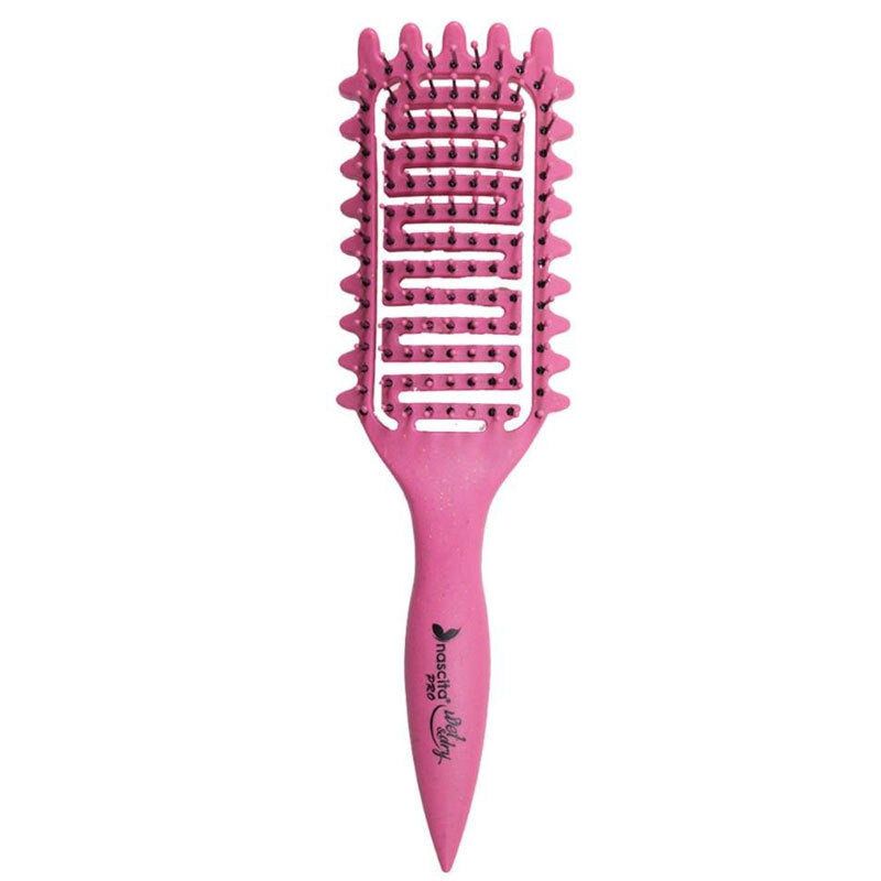Nascita Magical Curl Pink Hair Brush for Natural Waves by Beauty Care Bag