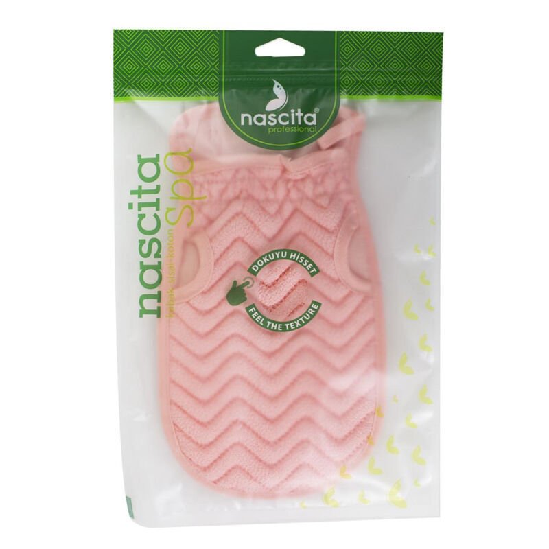 Nascita Pink Cotton Bath Mitt for Gentle ExfoliationBody CareTorqelo.com