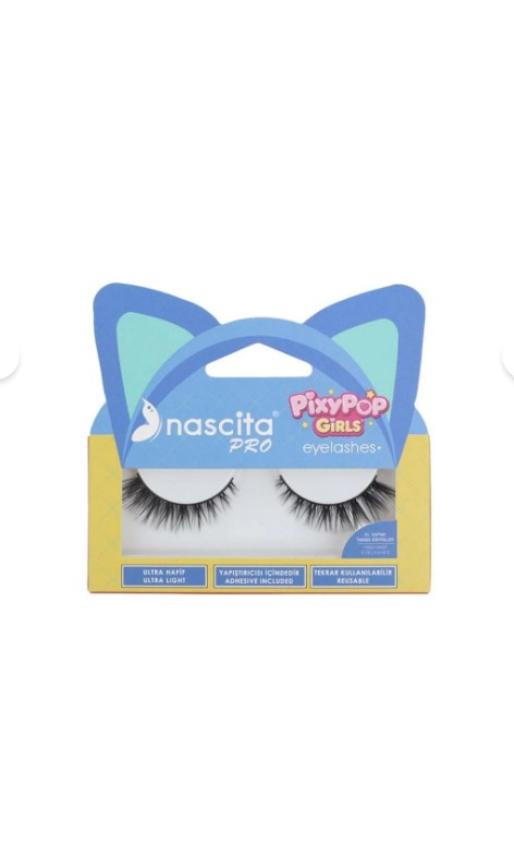 Nascita Pixypop Girls Coco False Eyelashes for Volume by Beauty Care Bag