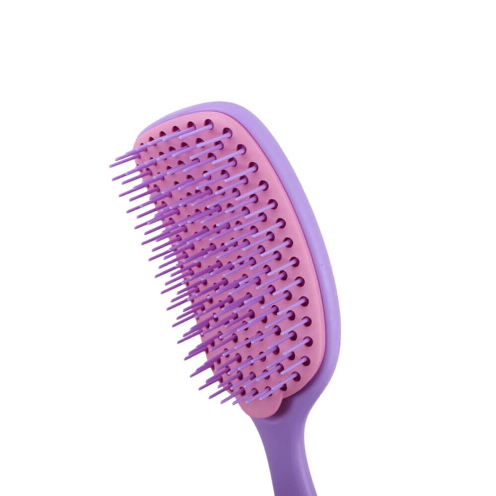 Nascita Easy-Clean Purple Hair Brush for Daily Styling by Beauty Care Bag