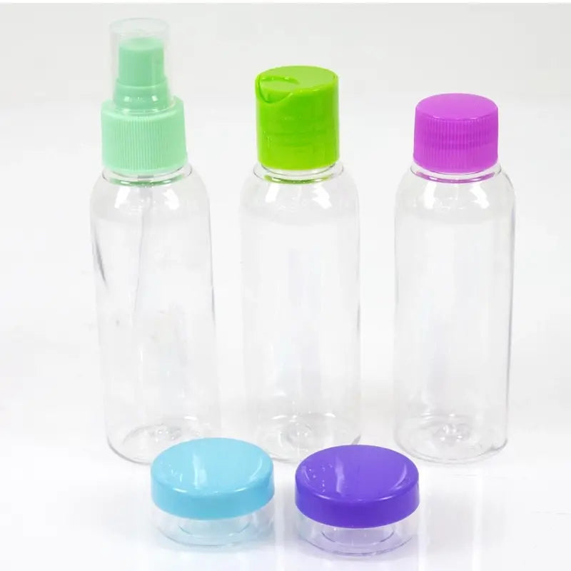 Nascita 5-Piece Travel Bottle Set No: 16 for Toiletries by Beauty Care Bag