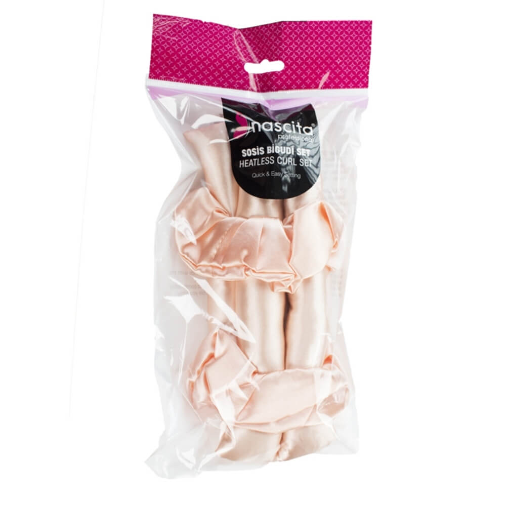 Nascita Heatless Foam Hair Rollers Set of 3 Pink by Beauty Care Bag
