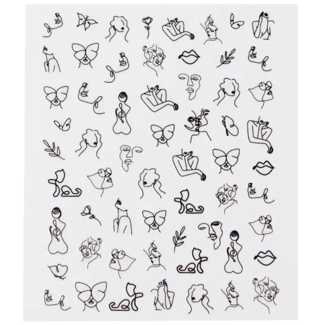 Nascita Nail Art Sticker No: 02 - Easy Nail Styling by Beauty Care Bag