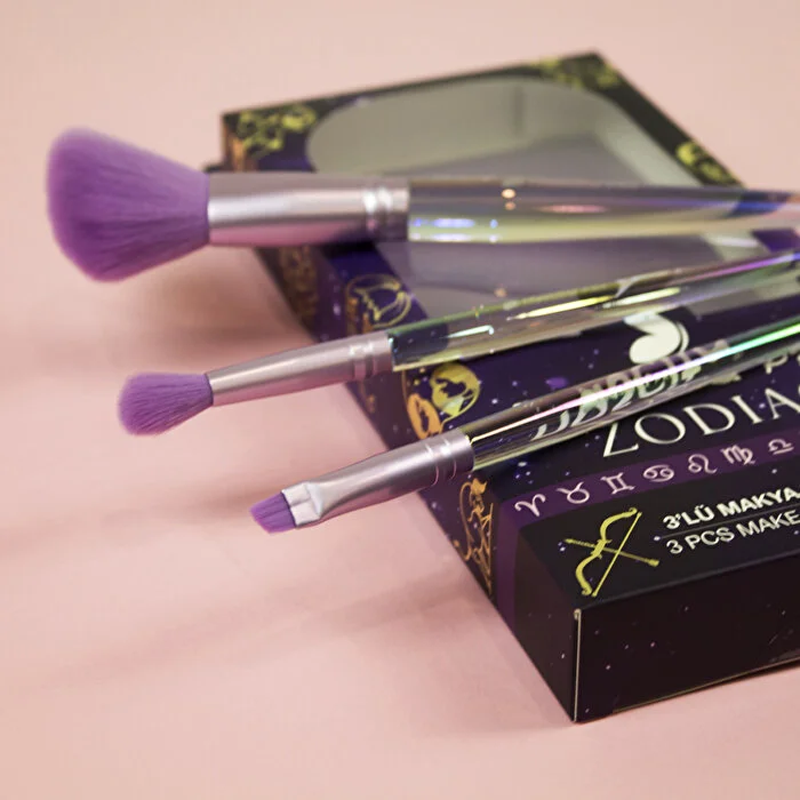 Nascita Zodiac 3-Piece Makeup Brush Set - 138 by Beauty Care Bag