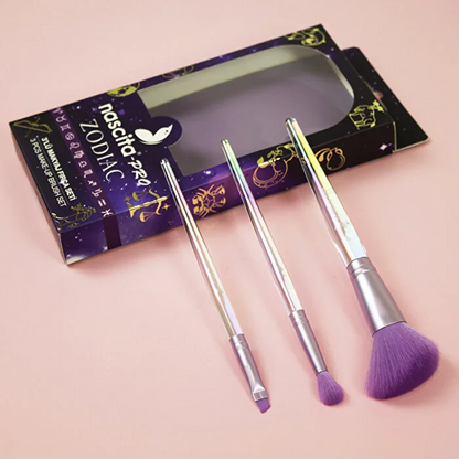 Nascita Zodiac 3-Piece Makeup Brush Set - 138 by Beauty Care Bag