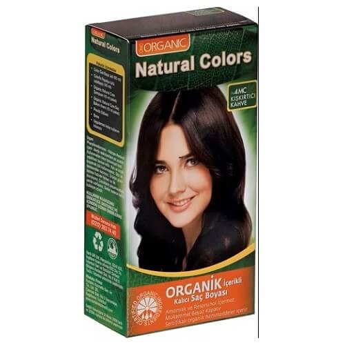 Natural Colors Organic Hair Dye 4MC Provocative Brown by Beauty Care Bag